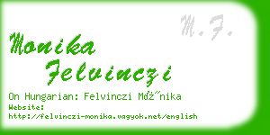 monika felvinczi business card